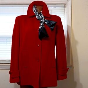 Worthington Red Peacoat Style.